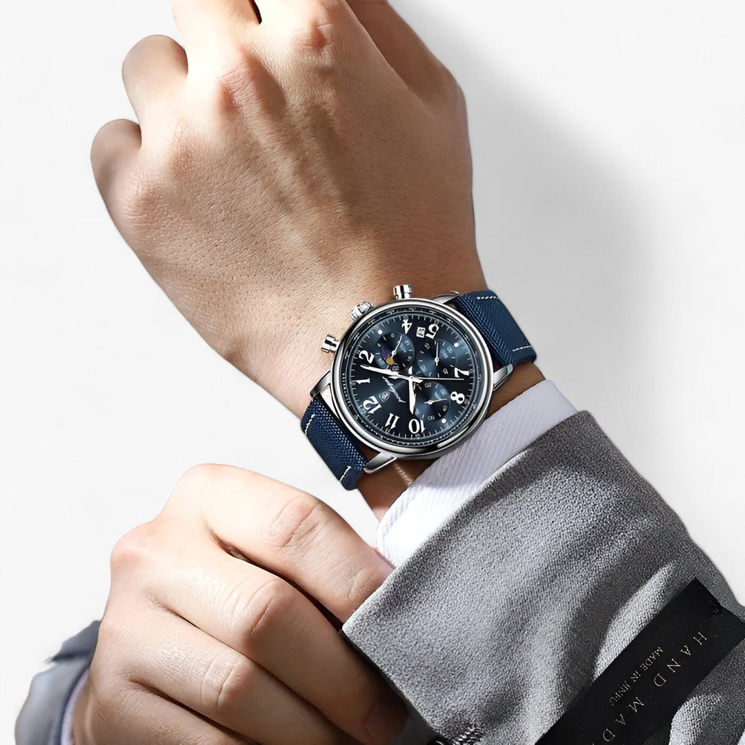 Levoire | Montre Avec Cadran En Acier Et Bracelet En Silicone Durable