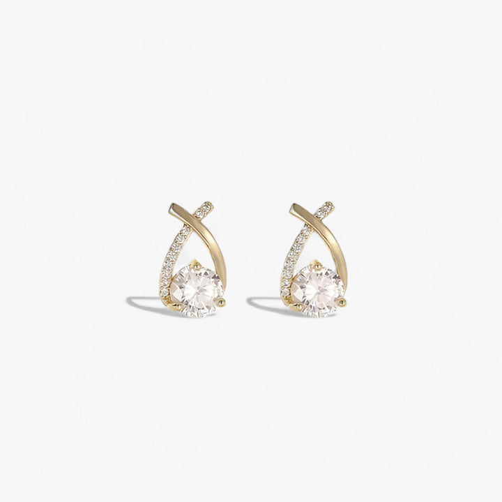 Levoire | Boucles D'Oreilles En Cristal Croisé Luxueuses