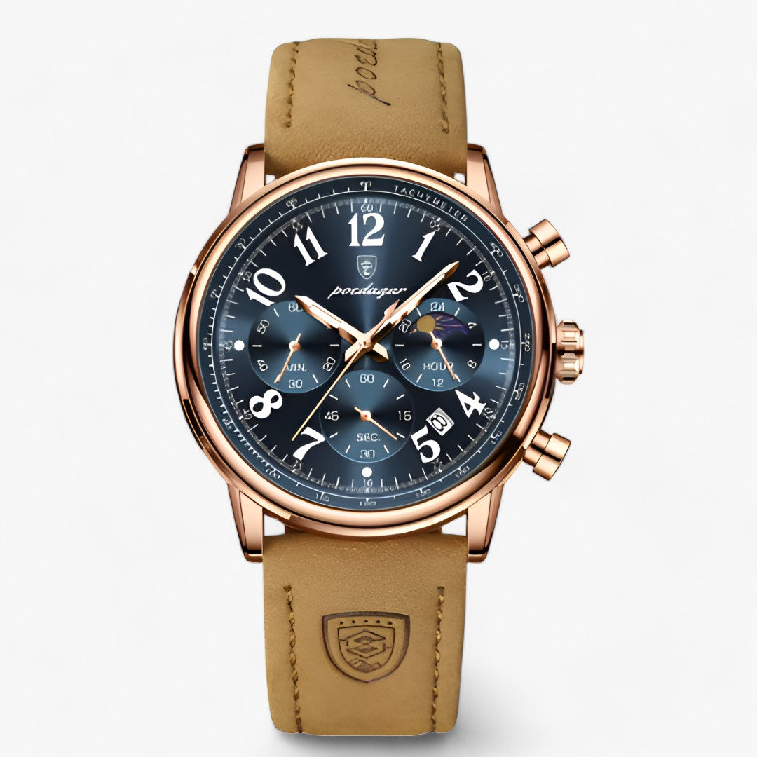 Levoire | Montre Avec Cadran En Acier Et Bracelet En Silicone Durable Ruusukulta Bleu