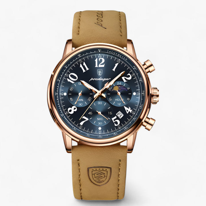Levoire | Montre Avec Cadran En Acier Et Bracelet En Silicone Durable Ruusukulta Bleu
