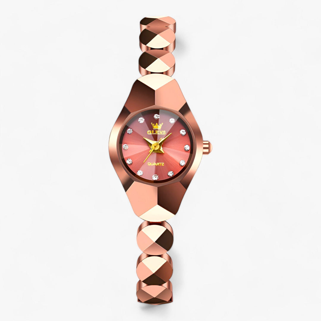 Levoire | Montre En Quartz Avec Bracelet Durable Pour Femmes Rosa