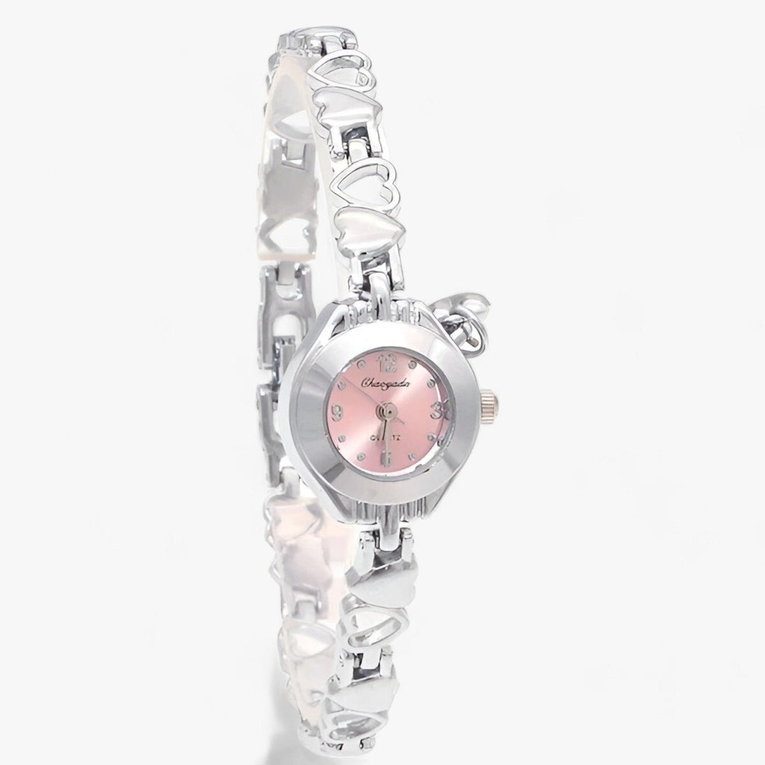 Levoire | Montre À Quartz Romaine Argent Rose Pâle