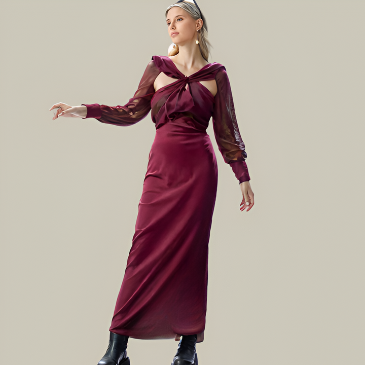 Levoire | Robe Midi Avec Des Accents Découpés Subtils Pour Un Look Intemporel