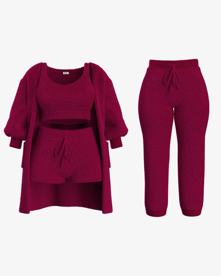 Levoire | Ensemble Douillet 4 pièces Rouge