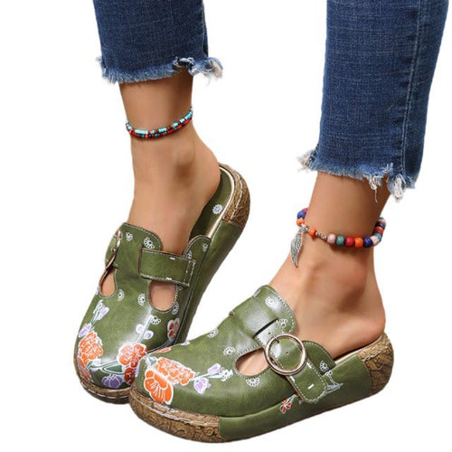 Levoire | Sandals With Flowers And Buckle