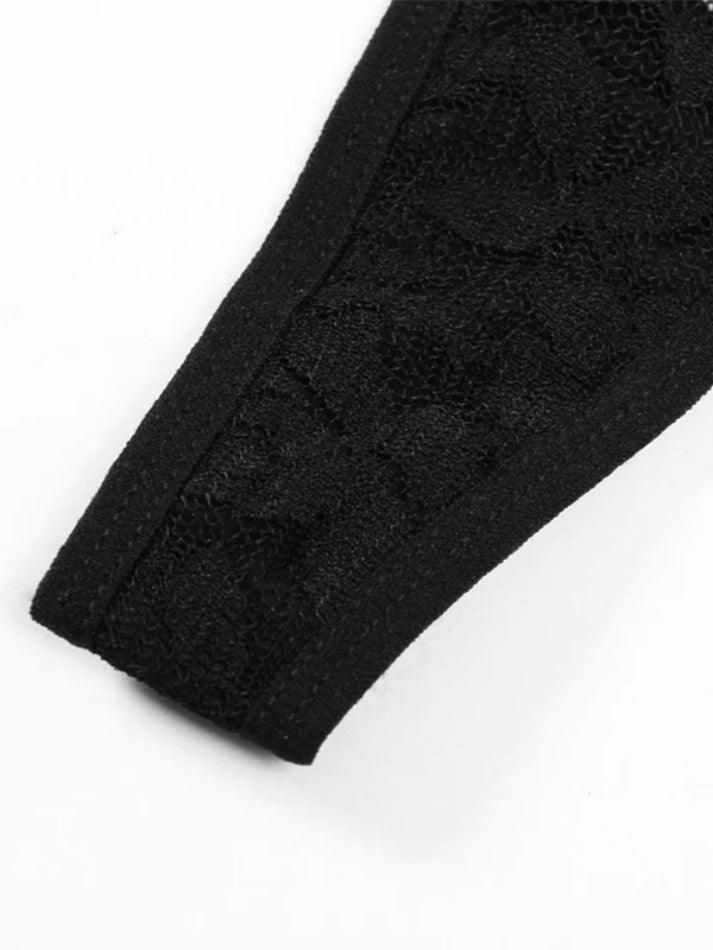 Levoire | Décolleté Profond Halter Taille Basse En Dentelle Deux Pièces