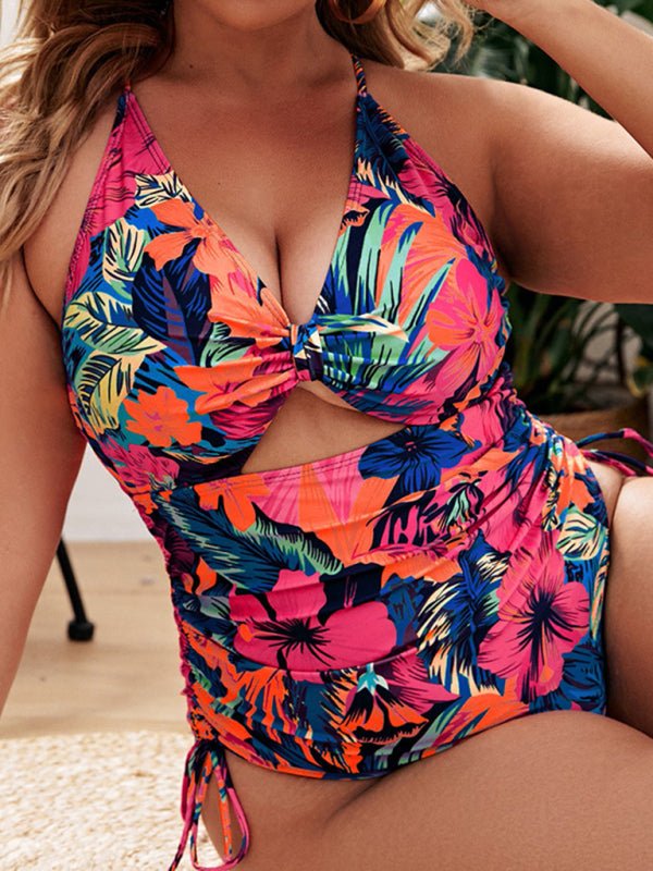 Levoire | Grande taille Femmes-Imprimé Push-up Trou Complète Maillot de bain