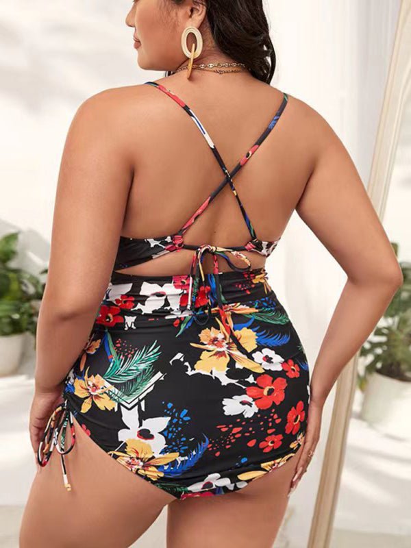 Levoire | Grande taille Femmes-Imprimé Push-up Trou Complète Maillot de bain