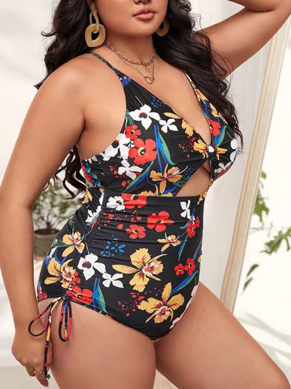 Levoire | Grande taille Femmes-Imprimé Push-up Trou Complète Maillot de bain