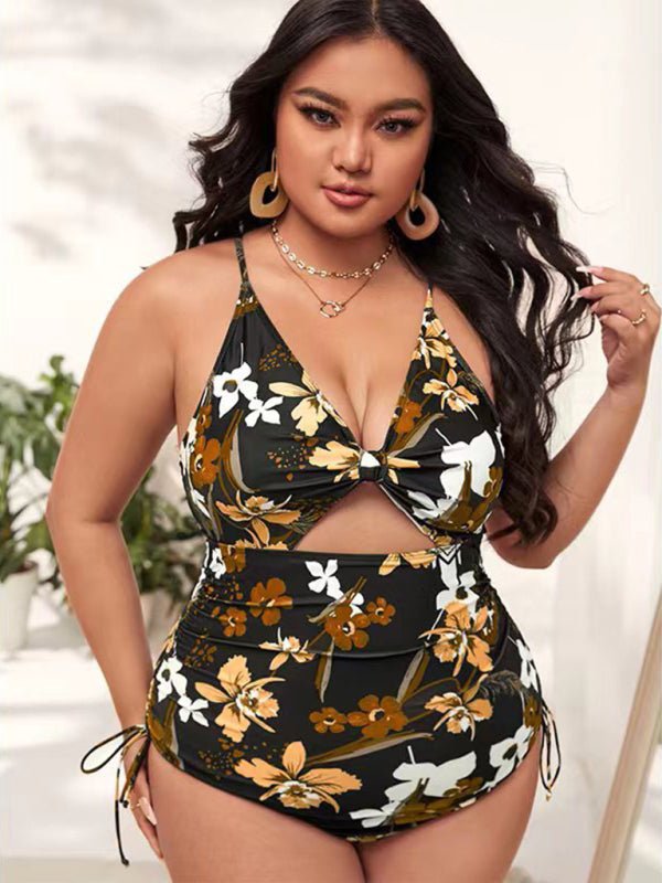 Levoire | Grande taille Femmes-Imprimé Push-up Trou Complète Maillot de bain