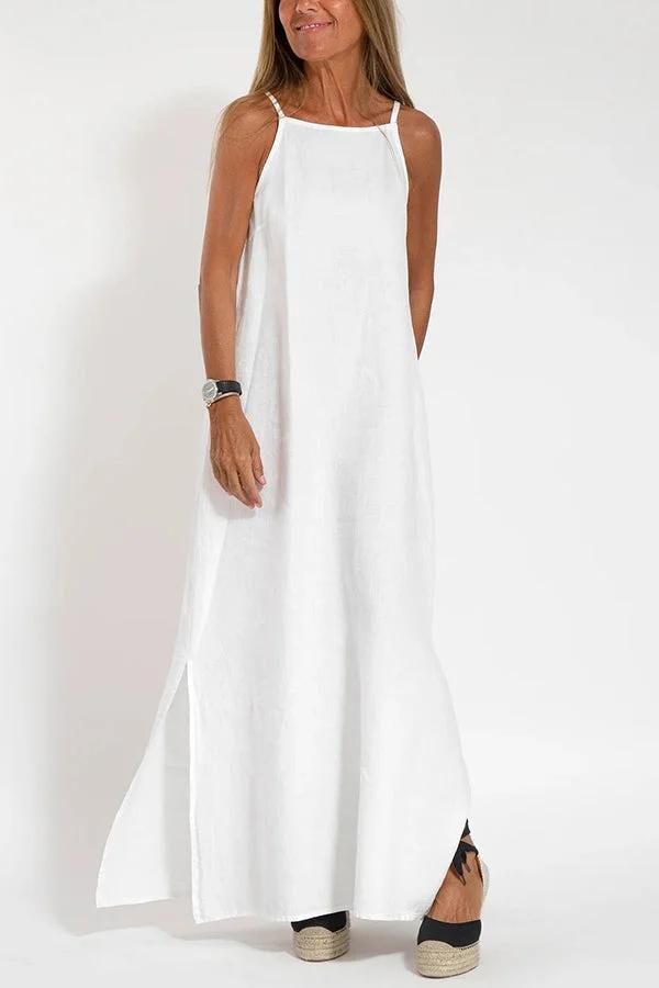 Levoire | Robe Longue Décontractée Blanc