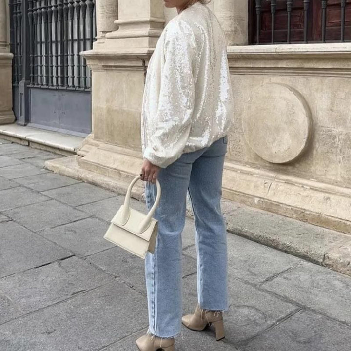 Levoire | Veste Bomber Avec Sequins