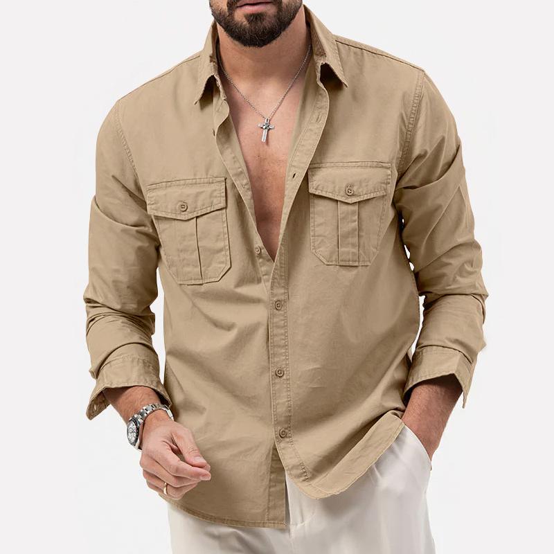 Levoire | Chemise Cargo Intemporelle Hommes Khaki