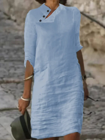 Levoire | Robe à V Bleu clair