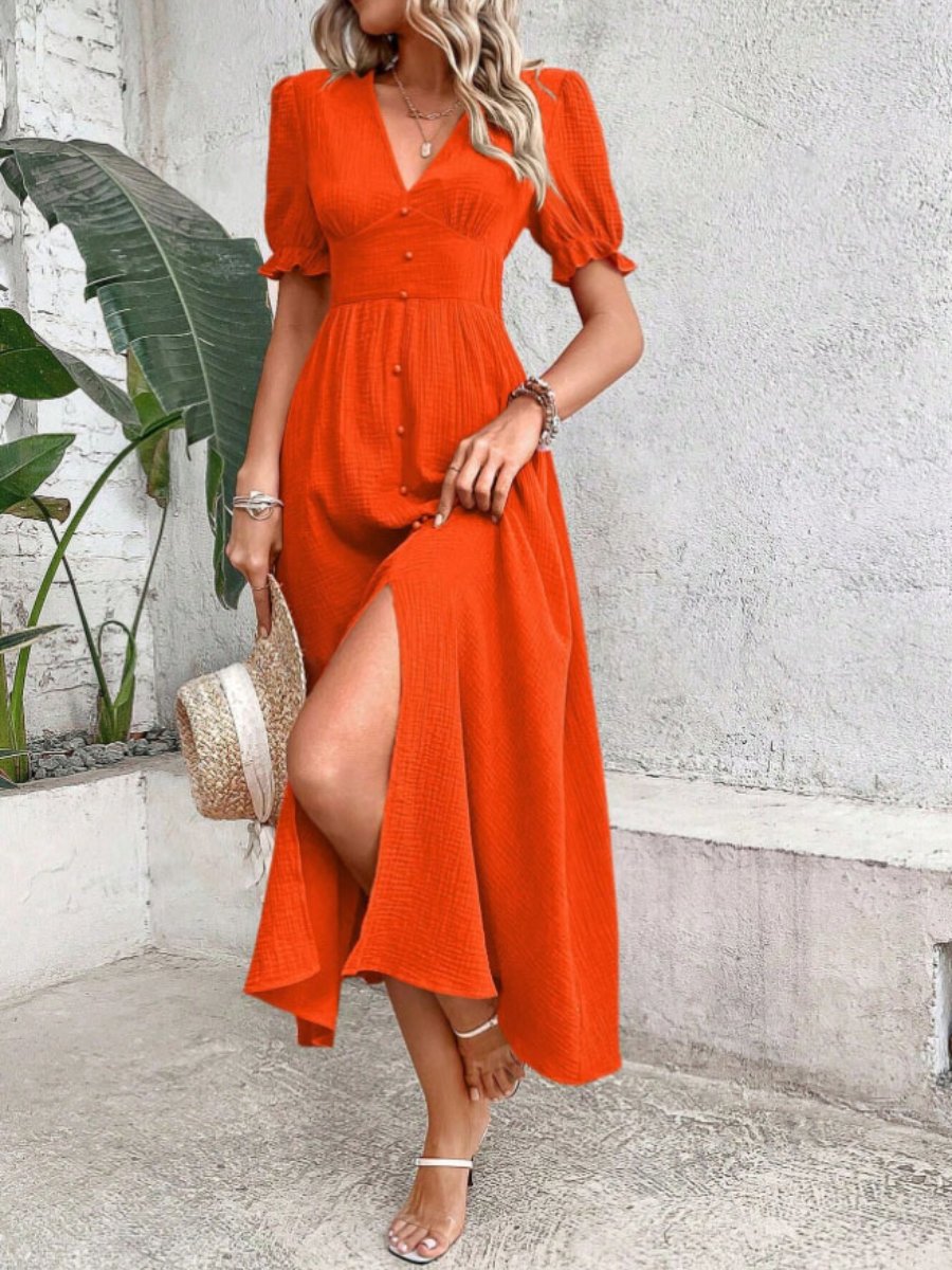 Levoire | Robe d'hiver élégante et décontractée Orange