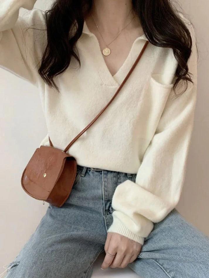 Levoire | Pull Court En Tricot Avec Poches