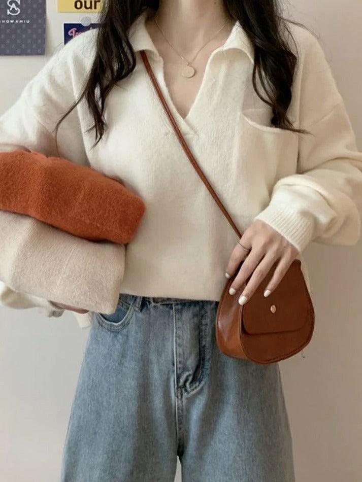 Levoire | Pull Court En Tricot Avec Poches