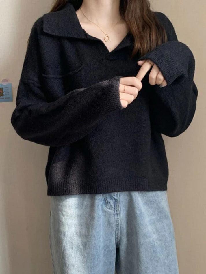 Levoire | Pull Court En Tricot Avec Poches