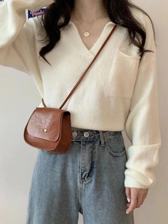 Levoire | Pull Court En Tricot Avec Poches