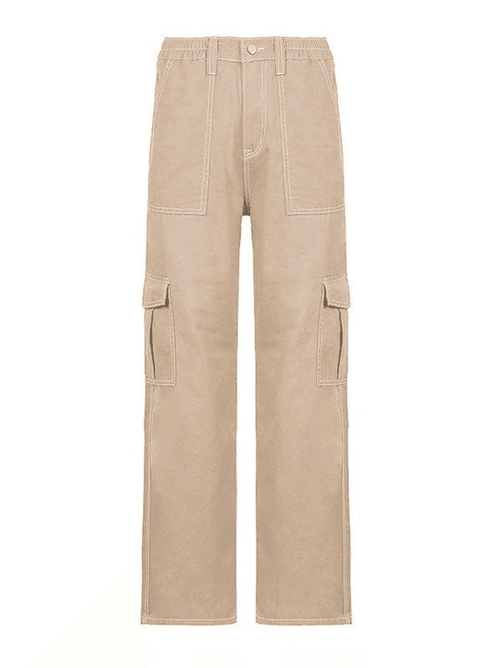 Levoire | Sacs Détail Droite Jeans Cargo