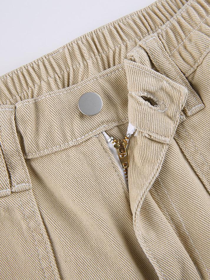 Levoire | Sacs Détail Droite Jeans Cargo
