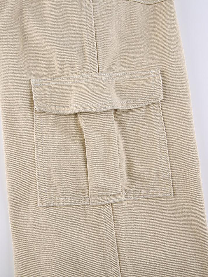 Levoire | Sacs Détail Droite Jeans Cargo