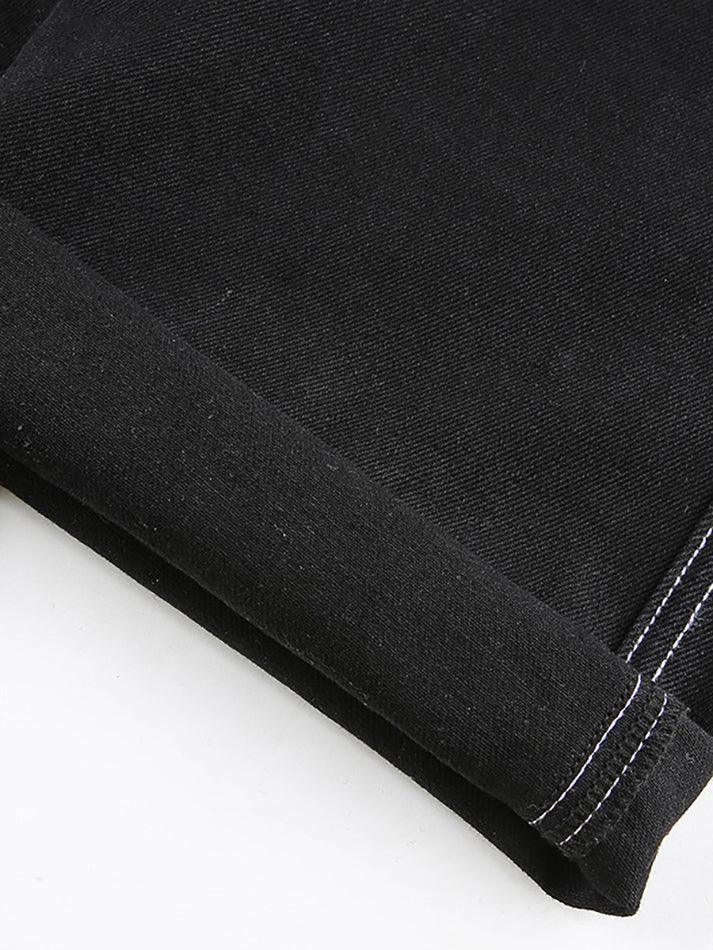 Levoire | Pantalon Cargo Taille Haute Brodé De Sacs