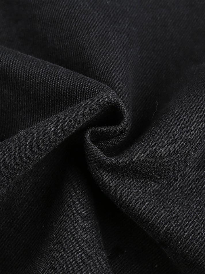 Levoire | Pantalon Cargo Taille Haute Brodé De Sacs