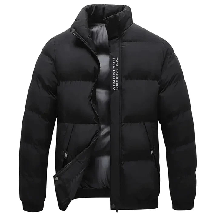 Levoire | Veste Matelassée Confortable Avec Manches Longues, Poches Et Fermeture Éclair Noir