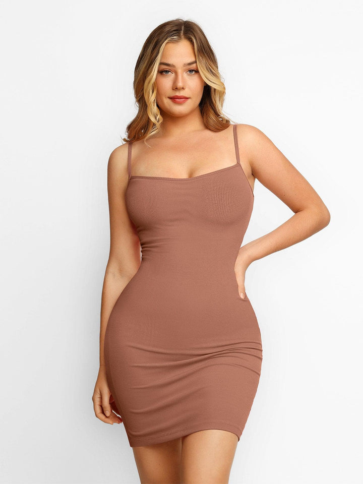 Levoire | Robe Avec Shorts Intégrés marron clair
