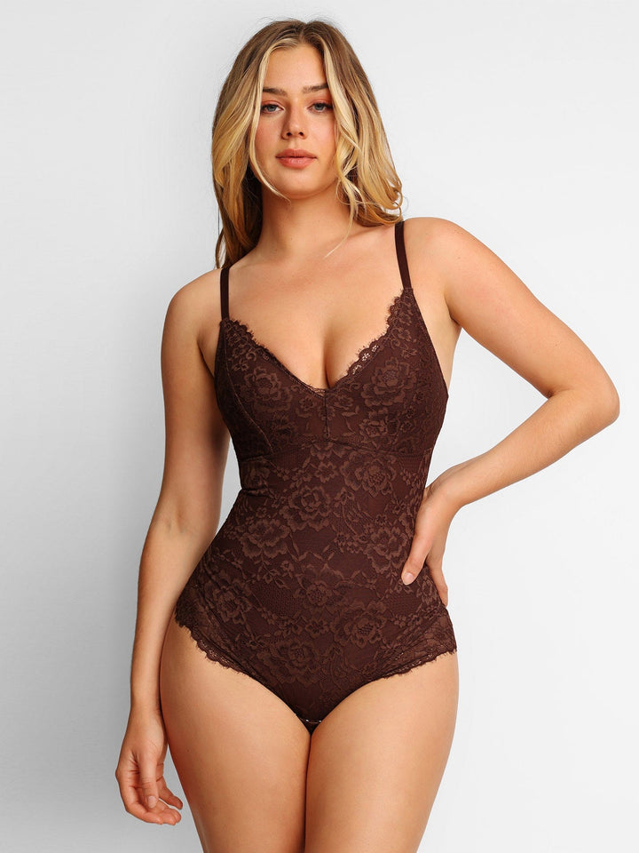 Levoire | Élégant Dentelle Bodyshaper Braun