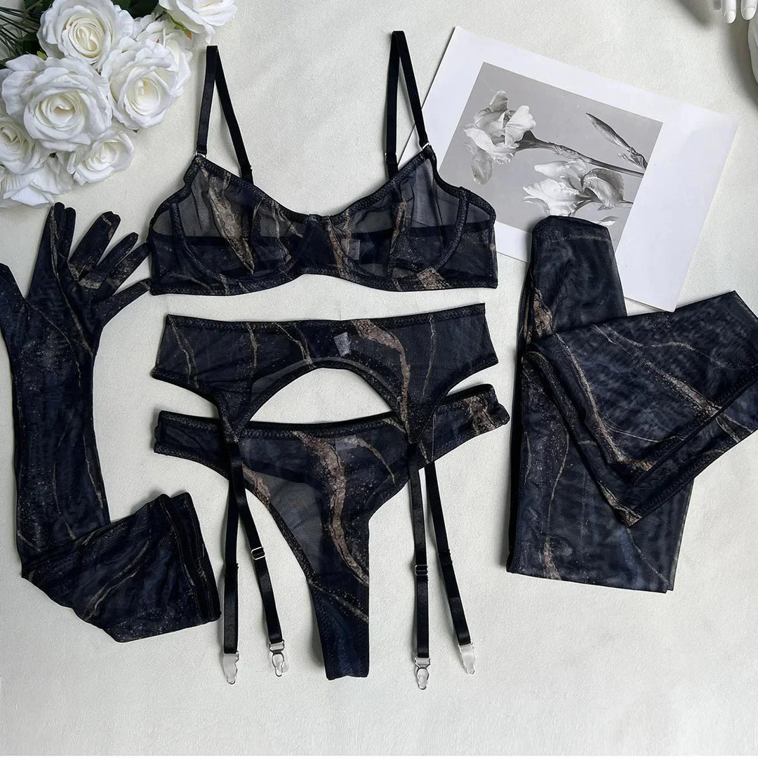 Levoire | Set De Lingerie Tie-Dye 5 Pièces