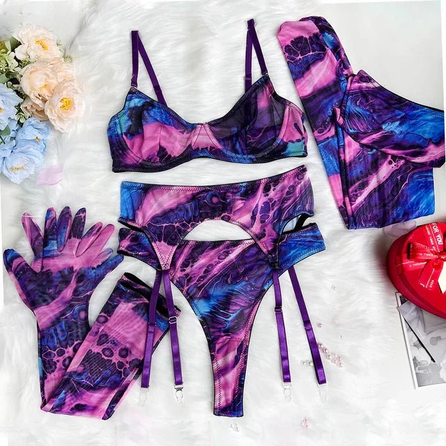 Levoire | Set De Lingerie Tie-Dye 5 Pièces