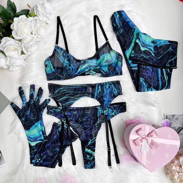Levoire | Set De Lingerie Tie-Dye 5 Pièces