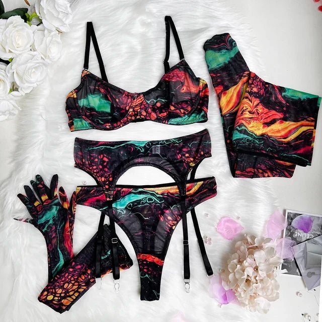 Levoire | Set De Lingerie Tie-Dye 5 Pièces