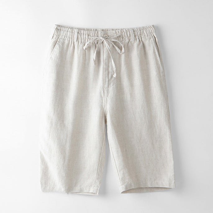 Levoire | Shorts En Lin Avec Cordon De Serrage Pour Un Look Décontracté Crème toscane