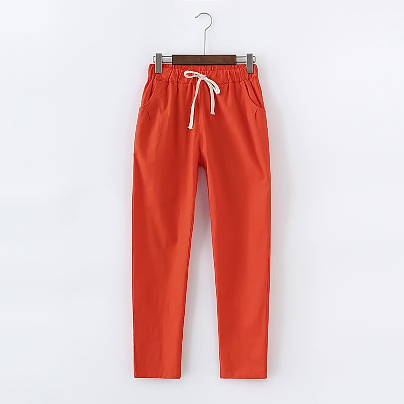 Levoire | Pantalon Classique Pour Femmes Orange