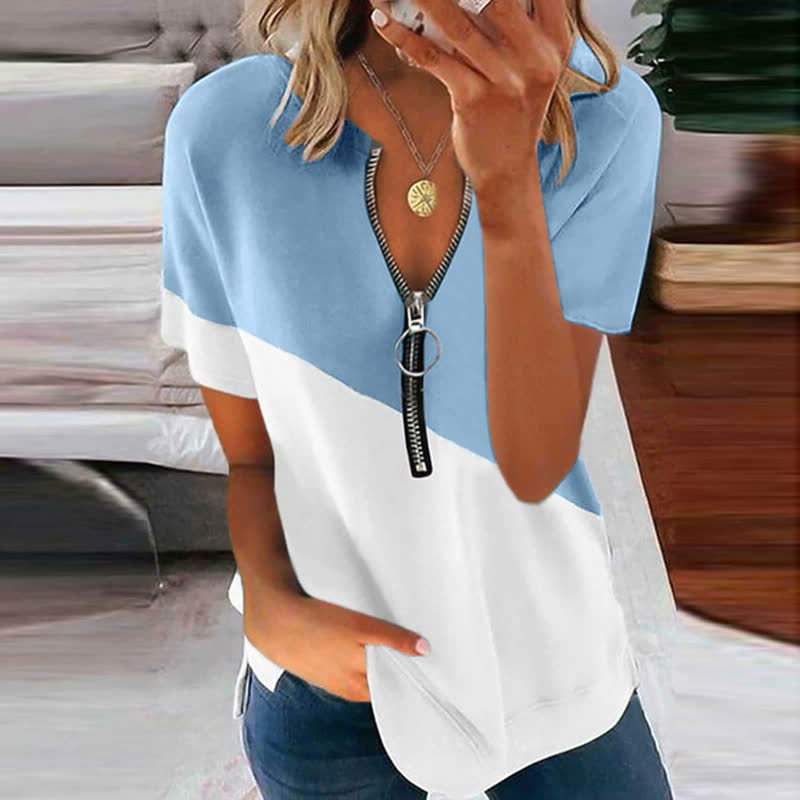 Levoire | Chemise D'Été Décontractée Pour Femmes Bleu