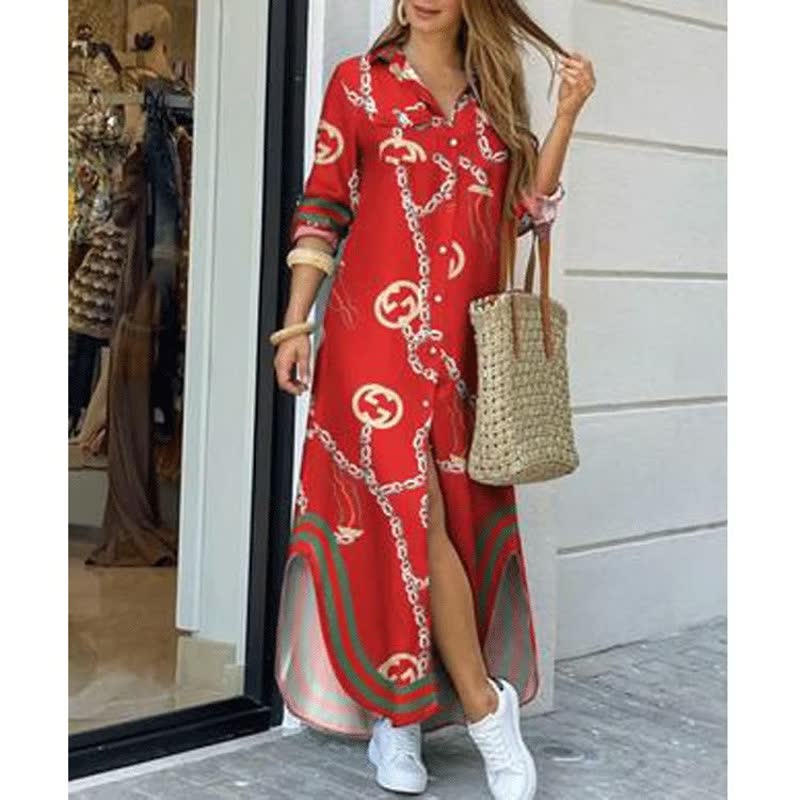 Levoire | Robe De Rue Longue Style Rouge