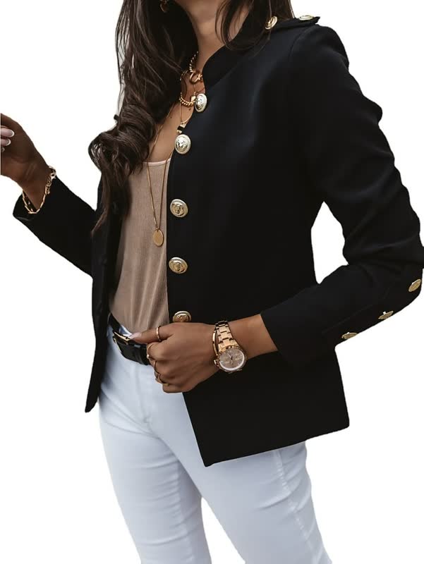Levoire | Blazer Style Urbain Pour Femmes Noir