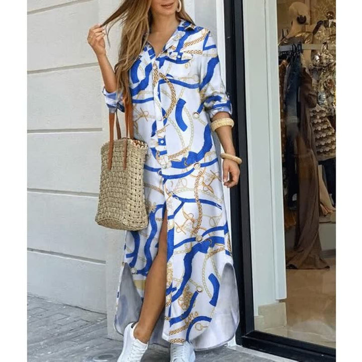 Levoire | Robe De Rue Longue Style Bleu 1
