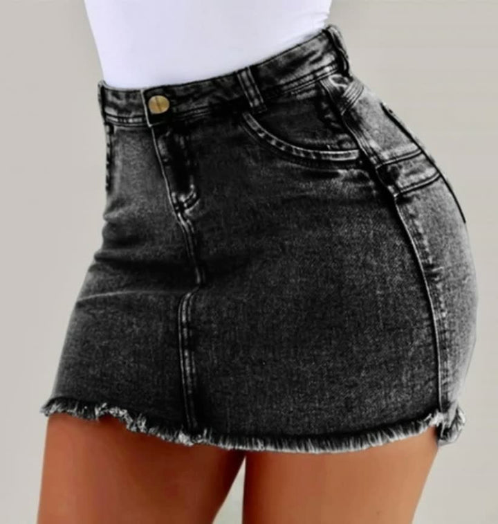 Levoire | Jupe En Jean Taille Haute Mini Sexy Été Ajustée Clubwear