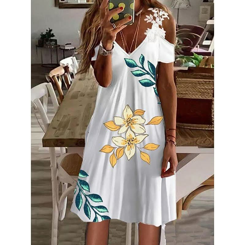 Levoire | Robe Au Design Élégant Blanc