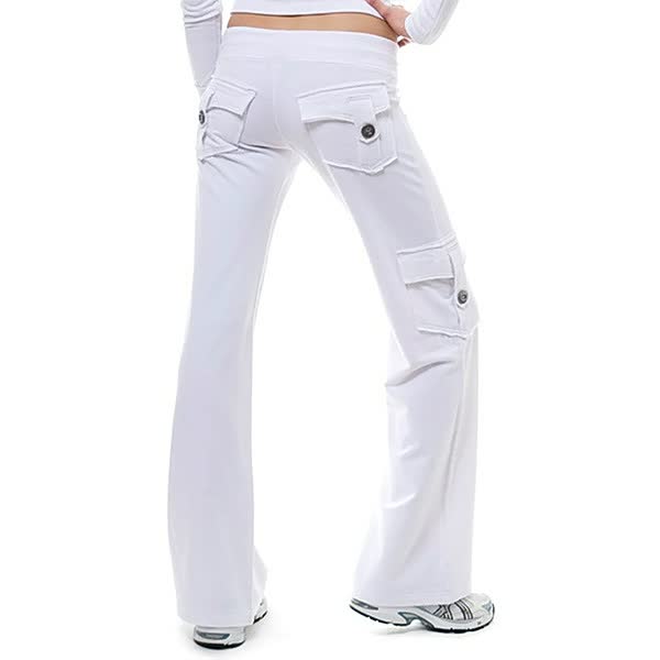 Levoire | Pantalon De Fitness À Taille Élastique Avec Poches Blanc