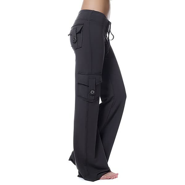 Levoire | Pantalon De Fitness À Taille Élastique Avec Poches Noir