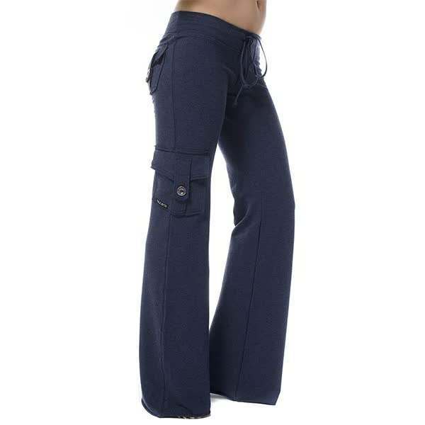 Levoire | Pantalon De Fitness À Taille Élastique Avec Poches Bleu
