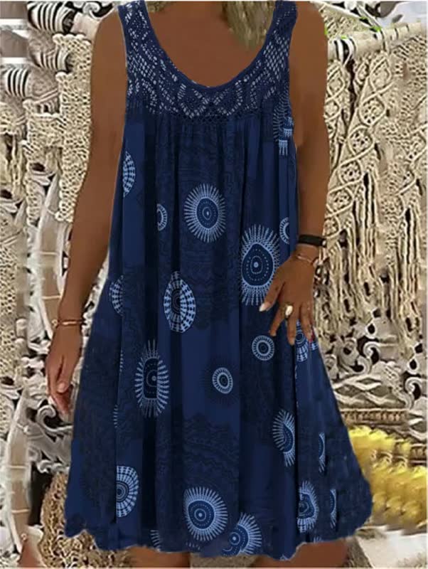 Levoire | Robe Aérée Pour Femmes Bleu marine