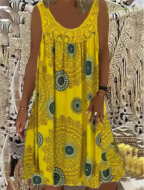 Levoire | Robe Aérée Pour Femmes Jaune