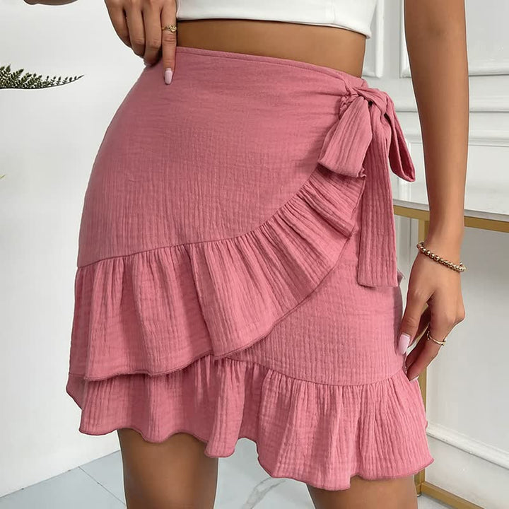 Levoire | Mini-Jupe Casual Été Bandage Sexy Jupe Courte
