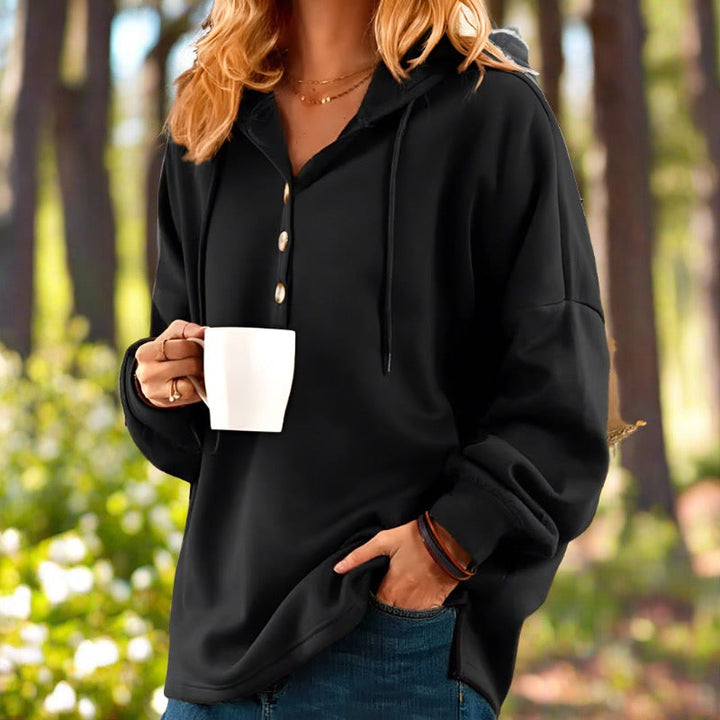 Levoire | Pullover À Capuche Pour Femmes Stylé Et Léger En Grande Taille Noir